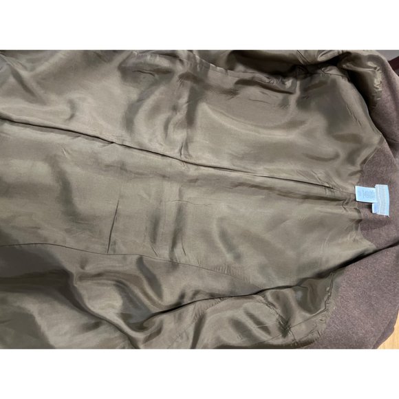 Coldwater Creek Brown Blazer Floral Embroidery Black Jacket - Picture 7 of 7